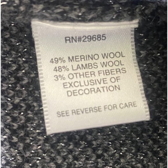 Pendleton Plus Wool Cardigan Sweater Womens 1X Black Zip Career - Picture 3 of 16